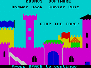 ZX GameBase Answer_Back_Factfile_500:_Spelling Kosmos_Software 1985