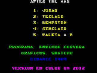 ZX GameBase After_the_War_Recoloured Rafal_Miazga 2012