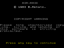 ZX GameBase Air_Raid CCS 1983