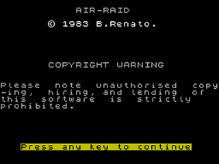 ZX GameBase Air_Raid CCS 1983