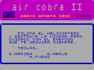 ZX GameBase Air_Cobra_II Grupo_de_Trabajo_Software 1985