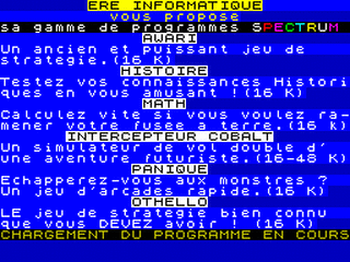 ZX GameBase Androide ERE_Informatique 1984