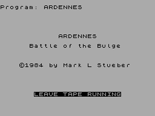 ZX GameBase Ardennes Tk_Computerware 1985