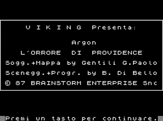 ZX GameBase Argon:_L'Orrore_di_Providence Viking 1987