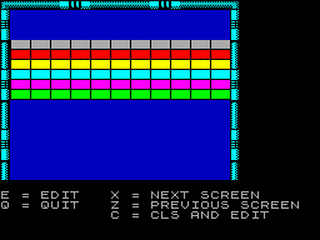 ZX GameBase Arkanoid_Editor Mark_Alexander 1987