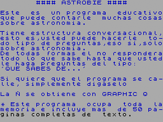 ZX GameBase Astrobie Software_Editores 1986