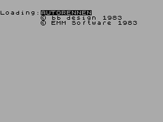 ZX GameBase Autorennen EMM_Software 1983