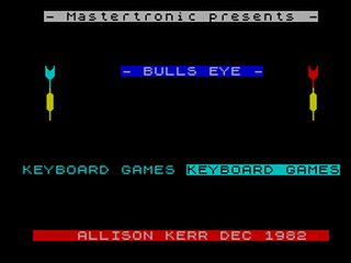 ZX GameBase Bullseye Mastertronic 1984