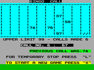 ZX GameBase Bingo Outlet 1991