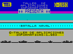 ZX GameBase Batalla_Naval Taller_de_Aplicaciones_Informaticas 1983