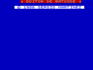 ZX GameBase Batcode MicroHobby 1986
