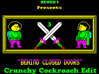 ZX GameBase Behind_Closed_Doors:_The_Crunchy_Cockroach_Edition Zenobi_Software 2019