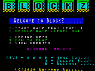 ZX GameBase BlockZ_(128K) Raymond_Russell 2020