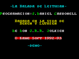 ZX GameBase Balada_de_Leithian,_La_(Demo) Kame_Soft 1992