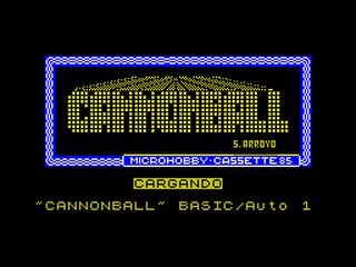 ZX GameBase Cannonball MicroHobby 1985