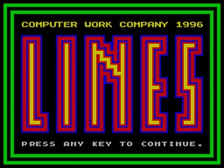 ZX GameBase Color_Lines Computer_Work_Company 1996