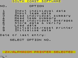ZX GameBase Cricket_Averages South_Coast 1984