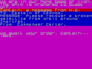 ZX GameBase Cosmos Futuresoft 1989