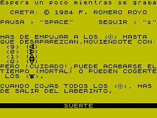 ZX GameBase Creta VideoSpectrum 1984