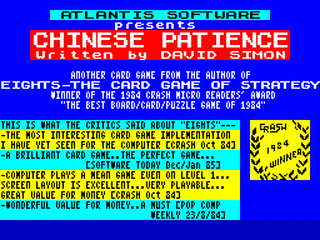 ZX GameBase Chinese_Patience Atlantis_Software 1985