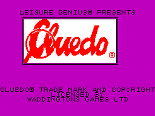 ZX GameBase Cluedo Leisure_Genius 1985