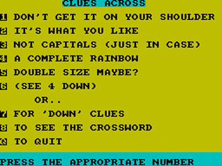 ZX GameBase Computer_Crossword Infinite_Software 1985