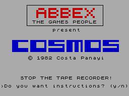 ZX GameBase Cosmos Abbex_Electronics 1982
