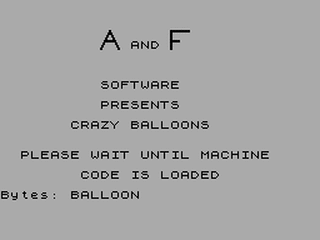 ZX GameBase Crazy_Balloons A'n'F_Software 1983