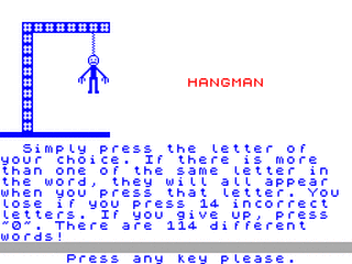 ZX GameBase Hangman CSSCGC 1996