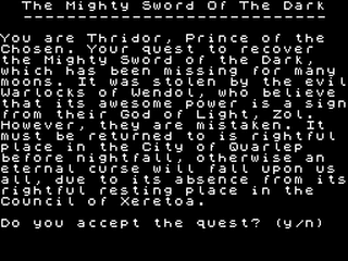 ZX GameBase Mighty_Sword_of_the_Dark,_The CSSCGC 1996