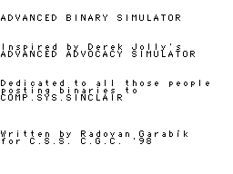 ZX GameBase Advanced_Binary_Simulator CSSCGC 1998