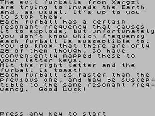 ZX GameBase Attack_of_the_Mutant_Furballs_from_Xargzl CSSCGC 2000
