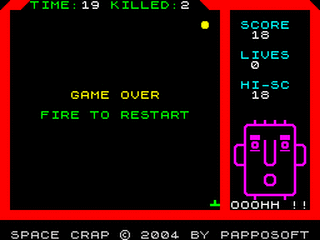 ZX GameBase Space_Crap:_The_Curse_of_the_Yellow_Ball CSSCGC 2004