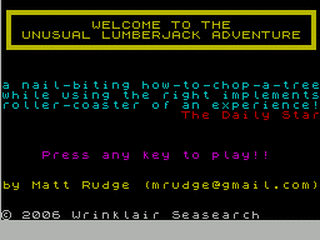 ZX GameBase Unusual_Lumberjack_Adventure,_The CSSCGC 2005