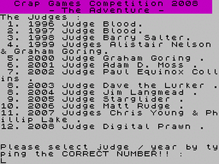 ZX GameBase Crap_Games_Competition:_The_Adventure_2008 CSSCGC 2008