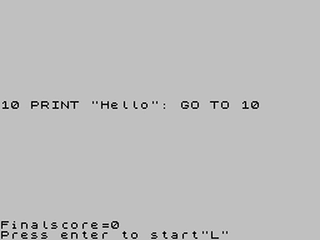 ZX GameBase 10_PRINT_'Hello'__GO_TO_10_Randomly_Lineinput_Version CSSCGC 2009