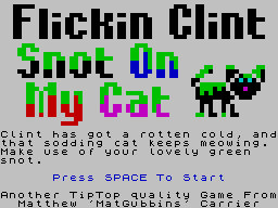 ZX GameBase Flickin_Clint_Snot_on_my_Catt CSSCGC 2015