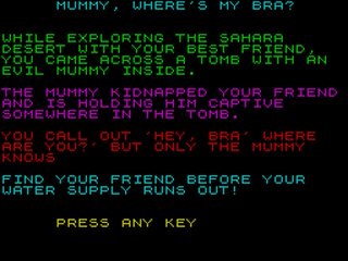 ZX GameBase Mummy,_Wheres_my_Bra? CSSCGC 2015