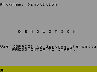 ZX GameBase Demolition ZX_Computing 1983