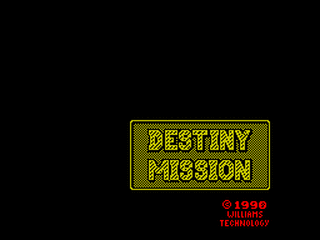ZX GameBase Destiny_Mission Williams_Technology 1990