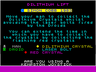 ZX GameBase Di-Lithium_Lift Hewson_Consultants 1983