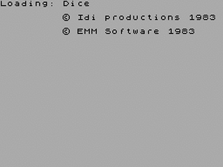 ZX GameBase Dice EMM_Software 1983