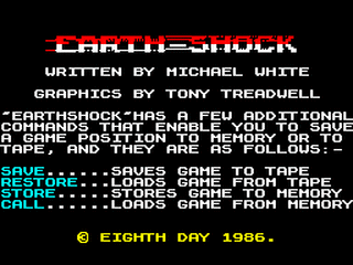 ZX GameBase Earthshock 8th_Day_Software 1986
