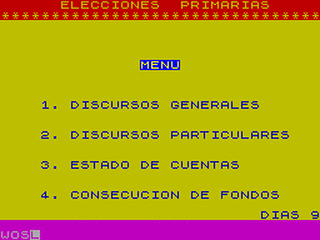 ZX GameBase Elecciones VideoSpectrum 1985