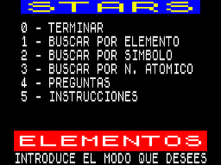 ZX GameBase Elementos Stars 1985