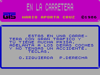 ZX GameBase En_la_Carretera Grupo_de_Trabajo_Software 1985