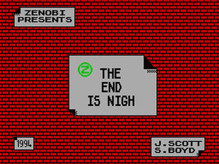 ZX GameBase End_is_Nigh,_The Zenobi_Software 1994