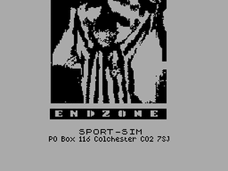 ZX GameBase Endzone Sport-Sim 1991