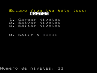 ZX GameBase Escape_from_the_Holy_Tower_Editor Jevilon_Soft 2011