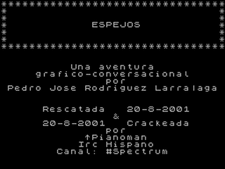 ZX GameBase Espejos Pedro_Jose_Rodriguez/Raul_Lopez 1989